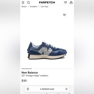 New Balance 327 "Vintage Indigo" sneakers US UNISEX 5.5